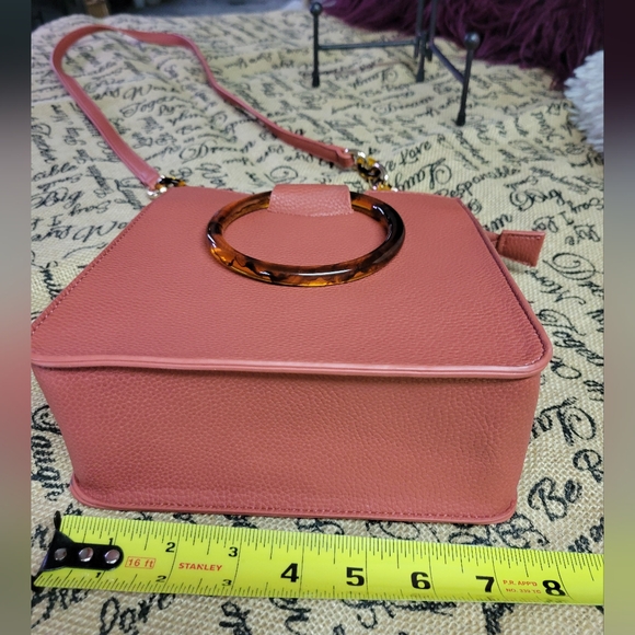 Dreams crossbody bag acrylic round handles light rust - Picture 12 of 14